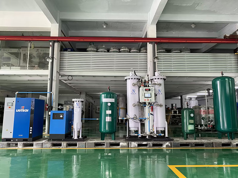 Nitrogen production equipment assembly area