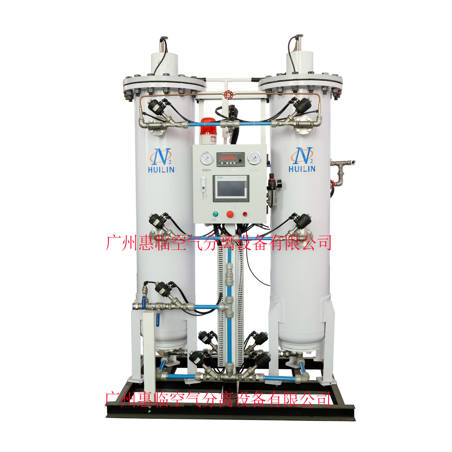 The nitrogen generator of Huilin Company adopts aluminum alloy super-pole pipe, which has been technically upgraded