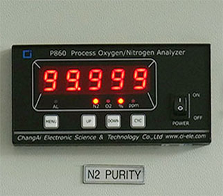 The purity of N2 can be adjusted within the range of 97% to 99.999% to meet the requirements of different usage scenarios The purity of N2 can be adjusted within the range of 97% to 99.999% to meet the requirements of different usage scenarios